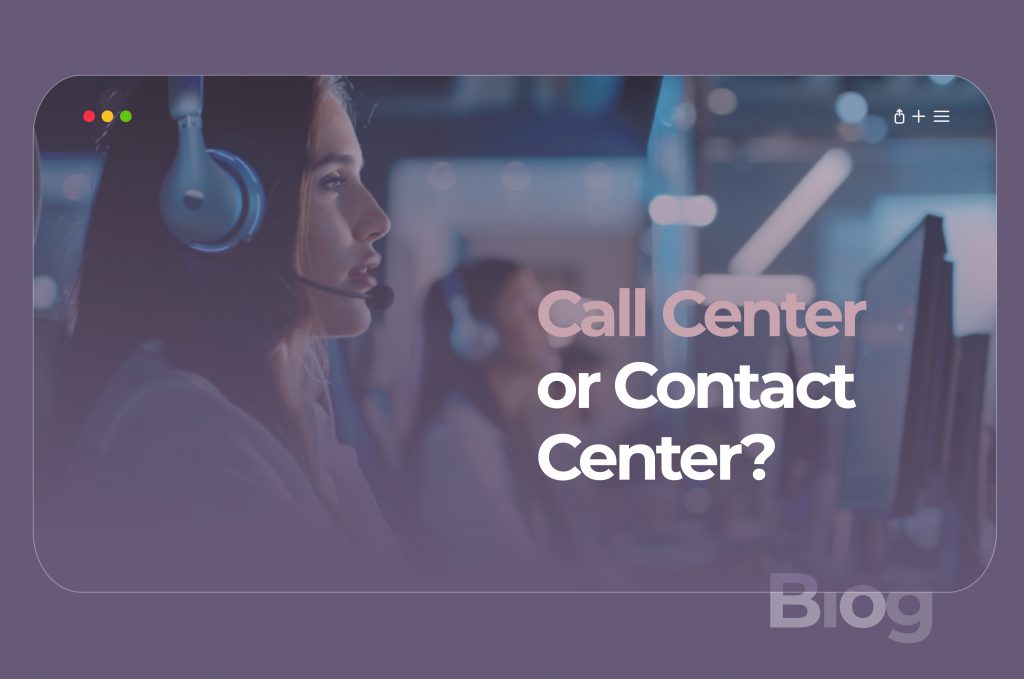 Customer service agents working in a modern Contact Center, representing the difference between a Call Center and a Contact Center.