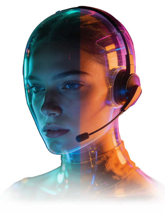 Customer support agent in a Contact Center using specialized software to improve customer experience.
